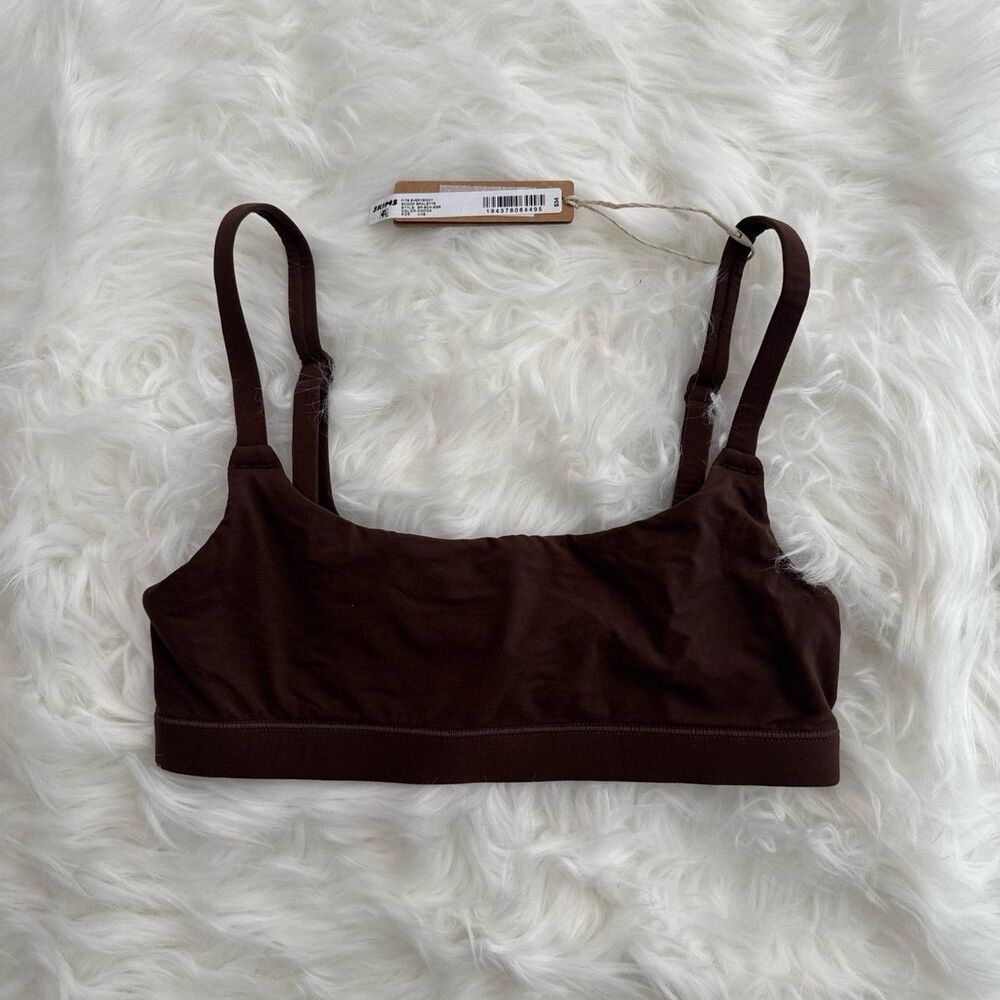 Skims Fits Everybody Scoop Neck Bralette Cocoa Size XXS